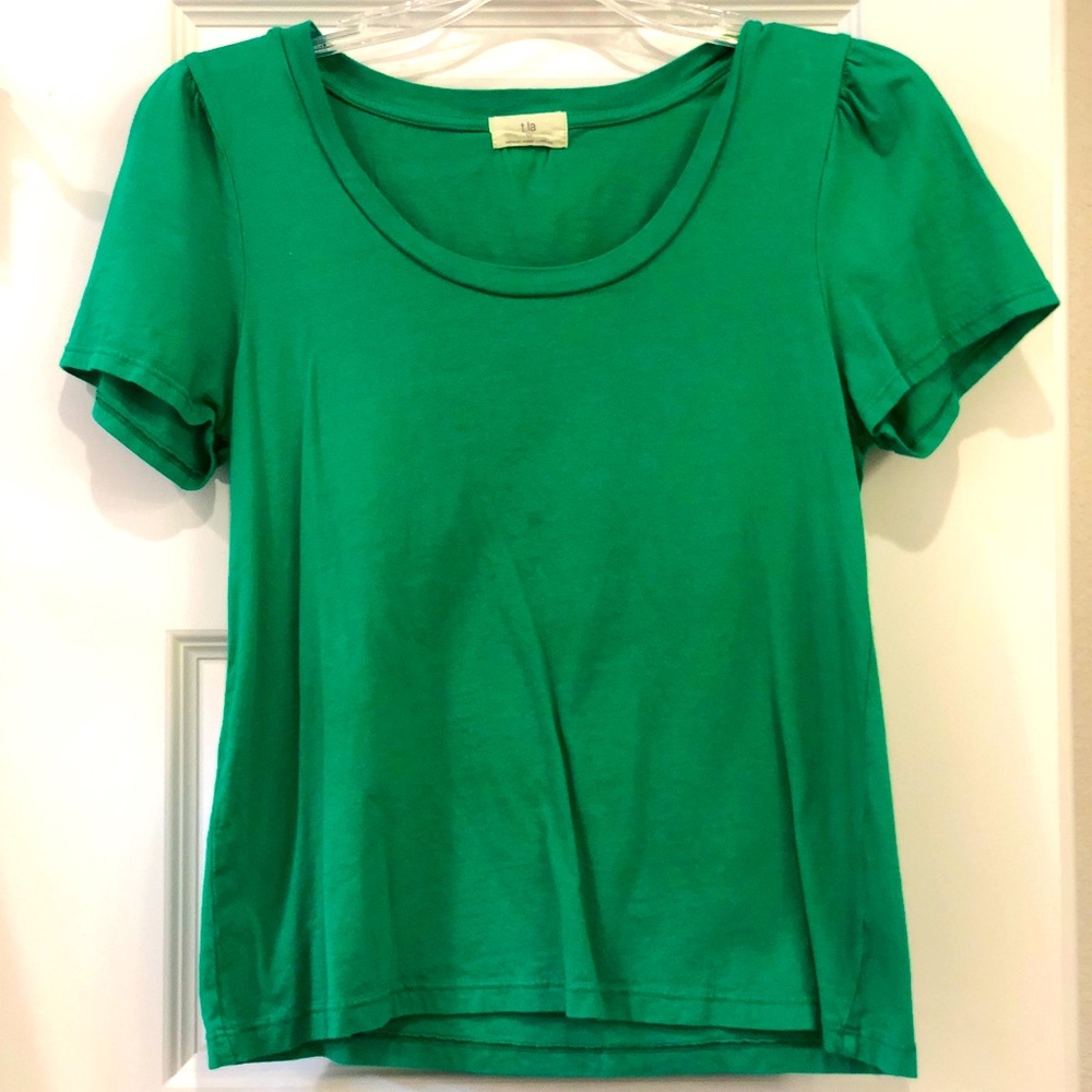 Anthropologie puff sleeve tee